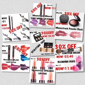Lipsticks and stains 30-50% off
